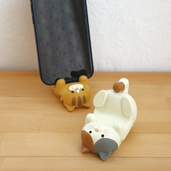 2pcs Cute Healing Style Cat Phone Stand