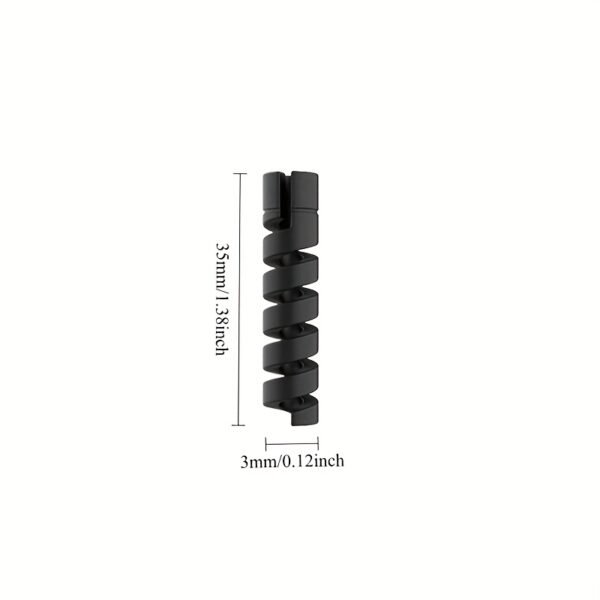 4pcs Silicone Cable Protectors for USB Charger Cables – Grey