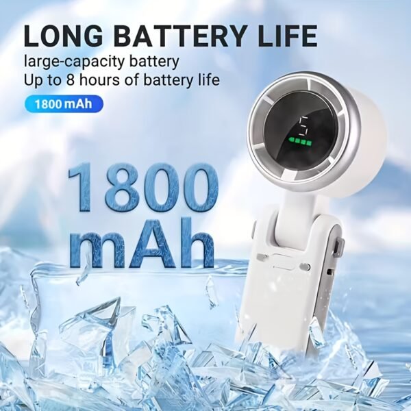 Foldable Handheld USB Rechargeable Fan with Quiet Operation