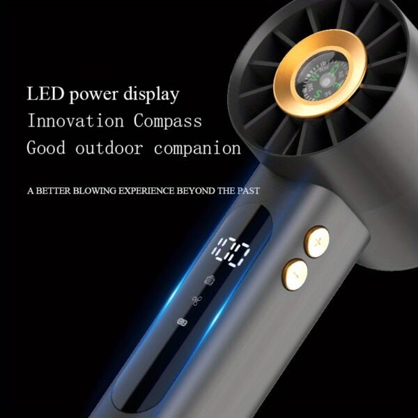 24a0d45bd74840cdab5c30ad82eaf4fc-goods.jpeg Hurricane Mini USB Portable Turbo Fan 100-Speed High-Speed Handheld Fan with Compass