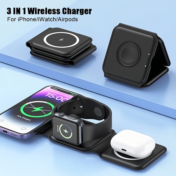 445dd17c-6f17-4f4f-9983-ef456607b299.jpg 3-in-1 Magnetic Foldable Wireless Charging Station Fast Travel Charger