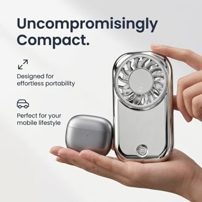 4fdebb07-7333-48cb-ba8c-9a38fb7113fa.jpg Portable Mini Handheld Mirror Fan USB Rechargeable Pocket Fan with Long Battery Life