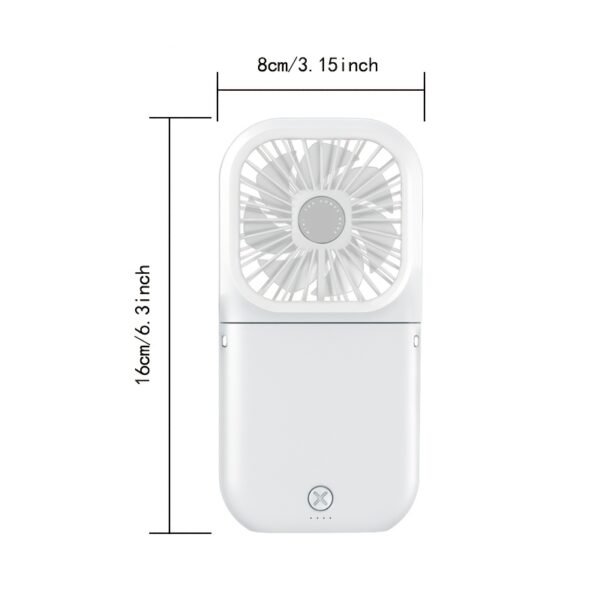 Portable Handheld Mini Fan Ultra-Thin Foldable Neck Fan USB Rechargeable