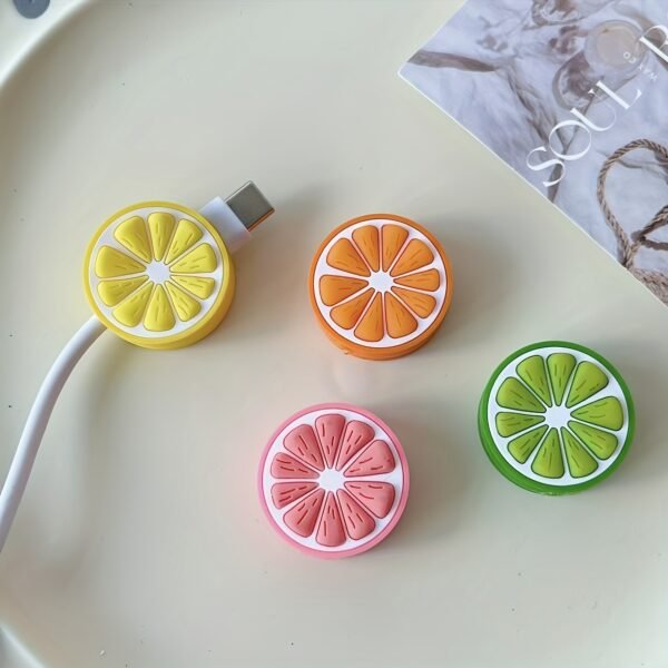 Fresh Fruit Lemon Phone Data Cable Protective Case