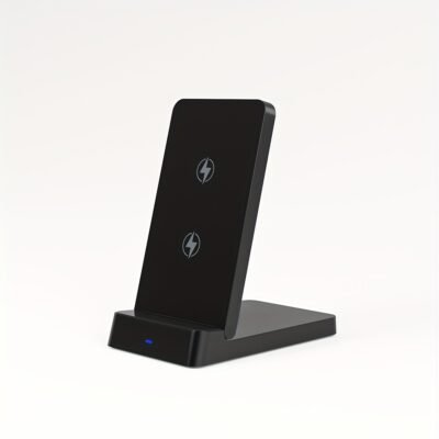 15W Wireless Charger Stand Dual Coil Fast Charging Dock