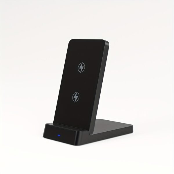 15W Wireless Charger Stand Dual Coil Fast Charging Dock