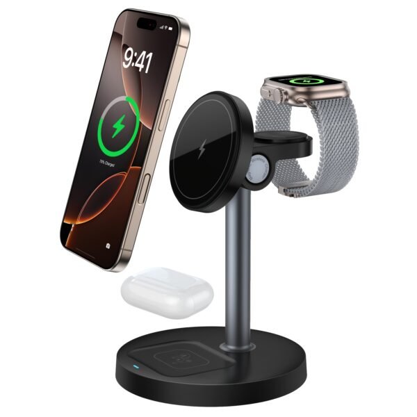 Magnetic Wireless Charger Stand Fast Charging Desktop Charger