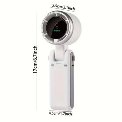 Foldable Handheld USB Rechargeable Fan with Quiet Operation