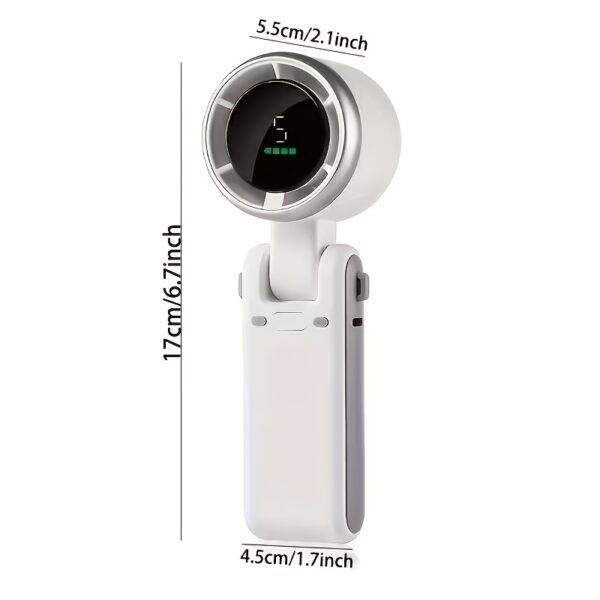 Foldable Handheld USB Rechargeable Fan with Quiet Operation