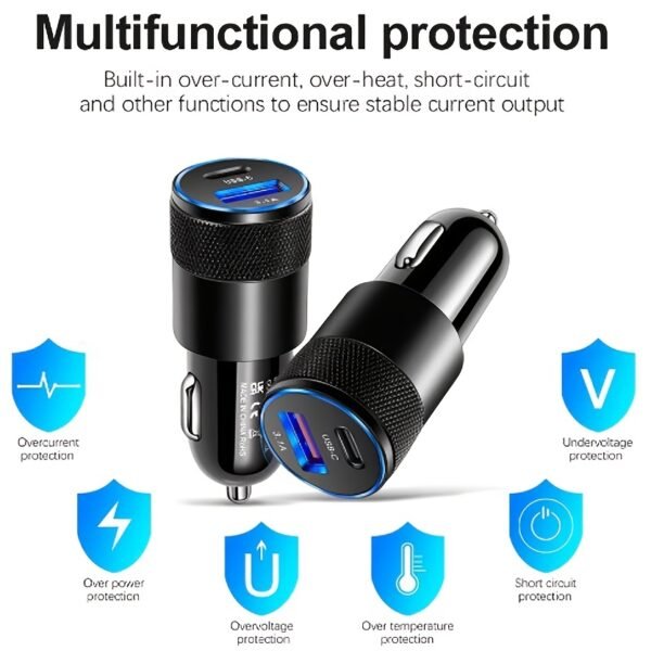 fa17d45c-e9a2-4d8b-9c06-d6e6f6db3675.jpg 43W Dual Port Fast Charging USB Car Charger Lighter Adapter